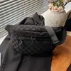 Bolso Cruzado de Pecho de Gran Capacidad Transfronterizo para Mujer, Bolso de Cintura de Marca Súper Trendy Estilo Japonés Ins, Bolso de Calle Simple de Color Sólido Estilo Hong Kong