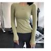 Top Deportivo Ajustado Meixi para Mujer, Ropa de Running y Yoga de Manga Larga, Ropa de Fitness de Secado Rápido Ajustada, Camiseta, Sexy y Cómoda