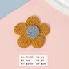 Han Feng Lindo Flor Accesorios para el Cabello Calcetines Zapatos y Sombreros Cinta Decorativa Flor de Cinco Pétalos Pasador Broche Accesorios Hechos a Mano DIY