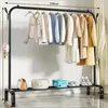 Perchero Moderno Minimalista de Acero al Carbono, de Pie Vertical Moderno Minimalista para Uso Doméstico, Colgador de Ropa y Pantalones, Colgador de Corbatas, Almacenamiento con Compartimentos
