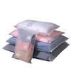 Bolsa Gruesa Transparente Esmerilada con Cierre para Ropa Interior, Calcetines, Toalla, Bufanda, Almacenamiento, Bolsa para Ropa, Bolsa para Empaque de Ropa, Venta al Mayoreo