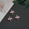 Pingente de Abelha Banhado em Liga para Acessórios de Joias DIY Zircônia Vermelha Azul Verde Inserida Materiais para Pulseira Colar Brinco