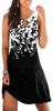 Amazon 2023 primavera estilo casual ropa casual japonesa y coreana para mujer vestido de corte amplio con estampado cuello redondo ventas directas de fábrica