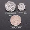 Suéter Abrigo Cardigan Estilo Chanel Doble Capa Metalizado Incrustado de Diamantes Ropa Hebilla Decorativa Cosida a Mano Accesorios Versátiles para DIY