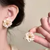 Clips para Orejas de Zirconio Coreano, Aretes de Perlas Femeninos, Clips para Orejas de Bobina de Mosquito Sin Perforar, Aretes de Lujo Ligero y de Alta Gama al Mayoreo
