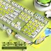 Teclado Mecânico PBT Sublimação Térmica Keycaps Keycap Personalidade Transparente Desenho Animado DIY Pudding Pele Dupla Leite MOA Altura