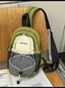 Bolsa de tela de nailon transfronteriza para mujer, gran capacidad, nueva de verano 2025, bandolera casual de nicho, mochila estilo deportivo