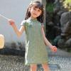 Vestido Chino para Niña 2026, Cheongsam Delgado Lindo de Color Sólido para Bebé, Traje Tang Elegante para Niños, Nuevo Modelo de Verano