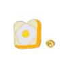Broche Metálico de Pan de Comida Nueva Transfronteriza Accesorios de Ropa Personalizados Broche Lindo Omelet Burbuja Gourmet