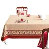 Mantel Festivo Rojo para Bodas, Impermeable, Resistente al Aceite, Lavable, Cubierta para Mesa de Café, Decoración de Habitación de Boda, Cubierta de Mesa