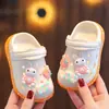Pantuflas de verano para niños de EVA, para interior, antideslizantes, de fábrica, suaves, zapatos con agujeros para bebés niños, punta cerrada, sandalias para bebés niñas