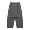 North Boundary Marca de Tendencia Estilo Americano para Hombre Otoño 2025 Nuevos Pantalones Cargo Pesados Lavados para Hombre Sueltos Rectos Casuales Largos