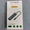 Hub de aleación de aluminio TYPE-C 3.1, concentrador tipo C a 3.0 USB, estación de acoplamiento USB para portátil