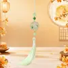 Pendente de Borla Begônia Coelho de Jade Estilo Chinês DIY Decoração Festival do Meio do Outono Pingente Marcador de Página Enfeite para Carro/Bolsa Venda por Atacado