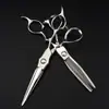 Tijeras de Peluquería Personalizadas Estilo Chino de 6.0 pulgadas, Tijeras para Cortar el Cabello, Tijeras Planas, Tijeras para Flequillo