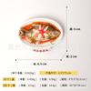 Pegatinas decorativas para refrigeradores gourmet chinos, con diseño de puente, fideos de arroz, cangrejo Portunus, Huangpi, tres peces Wuchang frescos al vapor, pegatinas magnéticas para comida y juegos.