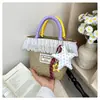 2026 Verano Nuevo Estilo Casual Simple Nicho Estilo Vacaciones Bolso Tejido de Paja Retro Versátil Bolso de Mano de Gama Alta