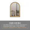 Espejo de Baño Curvo Pantalla Táctil con Sensor Espejo de Maquillaje LED para Inodoro Alta Definición Antivaho Espejo Inteligente Marco de Aleación de Aluminio