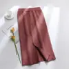 Saia de Tricô Fora de Época, Saia de Um Passo que Cobre o Quadril, Saia Longa Grossa com Fenda Mid-Length Feminina para Outono e Inverno, Saia de Lã