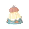 Lâmpada de Ouriço do Mar em Concha Natural Criativa Feita à Mão DIY Luminosa Luz Noturna Decoração de Mesa de Quarto Presente de Aniversário para Casal