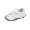 Zapatos para niñas 2026 otoño nuevo zapatillas deportivas de cuero para niños zapatos blancos para niñas zapatos deportivos ligeros para niños