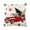 2026 Nova Capa de Almofada de Natal Retrô Americana Estampa de Árvore de Natal Capa de Travesseiro Decoração Suave para Sofá de Casa Mesa de Cabeceira