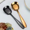 Cuchara de Postre de Acero Inoxidable Hogar Cocina Cuchara Comida Occidental Cuchara para Comer Sopa Niños Cuchara de Postre Cuchara Cuchara Al por Mayor