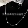 Joyería Transfronteriza Lujo Ligero Gama Alta Dulce Estilo Fresco Cadena para Clavícula Corazón de Melocotón Estilo Chica Picante Fría Femenina Exquisito Nicho Collar
