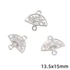 Aleación Estilo Chino Nuevo Separador de Tres Vías Perla Redonda Flor Mariposa Corazón Pequeño Colgante Hecho a Mano DIY Pulsera Collar Accesorios