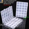 Caja de plástico transparente para accesorios de somier, caja de almacenamiento para piezas de baterías, caja de clasificación de herramientas