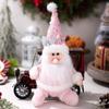 Nova Boneca de Paetês Rosa Boneco de Neve Velho Alce Boneca Decoração de Natal Enfeites de Janela Pingente Atacado