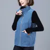 Chaleco de Pana para Mujer 2023 Moda Tendencia Ropa Exterior sin Mangas para Madres de Mediana Edad Primavera