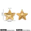 Acero Inoxidable Chapado en Oro de 18 Quilates Colgante de Estrella de Cinco Puntas con Forma de Cara Accesorios para Joyería DIY Colgantes para Collares Pulseras Making