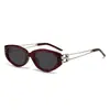 Jennie mismo estilo gafas de sol de ojo de gato de moda para mujer, retro, patillas huecas, alta calidad, protección UV, gafas de sol para fotografía callejera