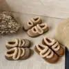 Zapatos Sangpo de Piel Suave con Piel Integrada tipo Papa Mary Janes 2026 Nuevos Slip-on de Velcro Estilo Coreano Zapatos de Nieve Birken de Algodón