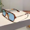Nuevas Gafas de Sol Estilo Hot Girl Americano Dulce-Cool con Doble Puente Hueco, Gafas de Sol Estilo Aviador con Protección UV para Hombre