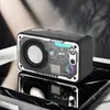 Celebridade da Internet Venda Quente Bluetooth Mecha Pequeno Canhão de Aço Mini Transparente Bluetooth Pequeno Alto-falante Portátil com Luz Colorida