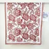 Lenço de Seda Floral Preguiçoso Estilo Francês, Luxo Leve Retrô, Sensação de Alto Padrão, Roupa Externa Respirável de Algodão e Linho, Lenço Longo de Algodão e Linho Atacado