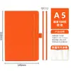 Cuaderno de Exportación Transfronteriza A5 con Correa al por Mayor en Stock, Cuaderno A6 Personalizado con Banda Elástica, Bloc de Notas de Negocios Simple de PU
