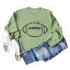 Amazon comercio exterior transfronterizo día de partido rugby estampado de letras cuello redondo moda base suéter de manga larga al por mayor