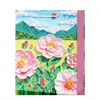 Bolsa de Regalo de Pintura al Óleo Creativa, Bolso Tote Artístico de Nuevo Estilo, Exquisito Empaque de Ramo para Vacaciones y Cumpleaños, Bolsa de Papel para Regalo