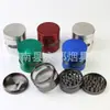 Comércio Exterior Moedor de Metal para Cigarros de Liga de Zinco de Quatro Camadas para Janela Lateral Diâmetro 63mm Moedor Atacado Moedor de Cigarros