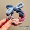 Diadema Trenzada Gruesa de Alta Elasticidad con Lazo Cuerda para Cola de Caballo Todo Fósforo Banda Elástica para el Cabello Bolas para la Cabeza de Mujer Adorno para la Cabeza