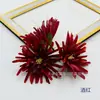 Pinça de borda para acessórios de cabelo de roupas chinesas antigas, flor de seda, grampo de cabelo, grampo de pressão traseira, acessórios de traje antigo, crisântemo de garra de caranguejo simulada, tamanho pequeno