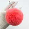 Llavero colgante bola de pelo de fábrica 8cm imitación pelo de conejo Rex llavero bolsa de chica accesorios de coche regalo