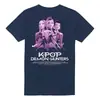 2025 Nueva Camiseta Casual Holgada de Algodón a Cuadros Manga Corta Kpop Devil Hunter Anime Harajuku para Hombres y Mujeres