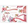 Nórdico ins Flamenco Rosa Amor Familia Pegatinas de Pared Sala de Estar Sofá Cabecera Autoadhesivo Removible MG9076