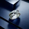 Anel de Liga Chengge Design de Nicho Cor Metálica Sensação de Alto Padrão Personalidade Masculina Moda Versátil Anel Retrô
