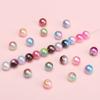 Pulsera de cuentas redondas de imitación de ABS de 4-10 mm, cuentas sueltas, pendientes, pulsera, collar, material de bricolaje hecho a mano, accesorios de joyería