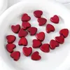 Dopamina Colorido Melocotón Corazón Madera Cuentas Teñidas Sueltas Pulsera DIY Collar Cuentas con Cuentas Forma de Corazón Accesorios Material